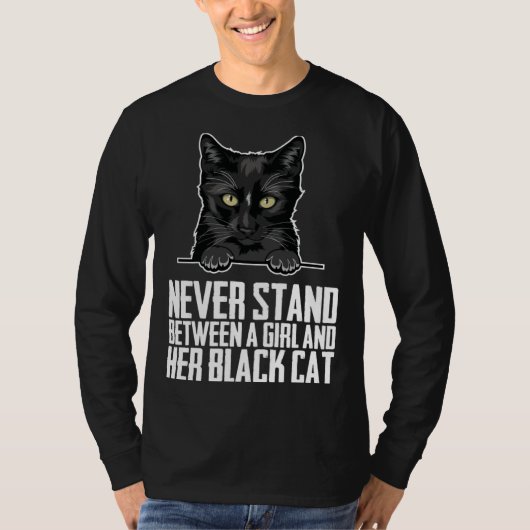 Black cat  Black cats  Black kitten T-shirt (Voorkant)