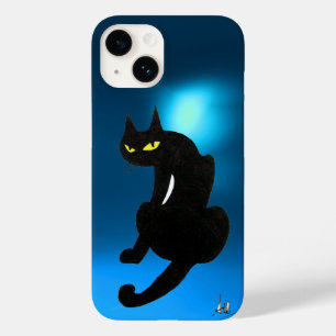 BLACK CAT blauw Case-Mate iPhone 14 Hoesje