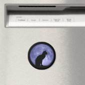 Black Cat Blue Moon Frigidaire aimant (In Situ (Lave-vaisselle))