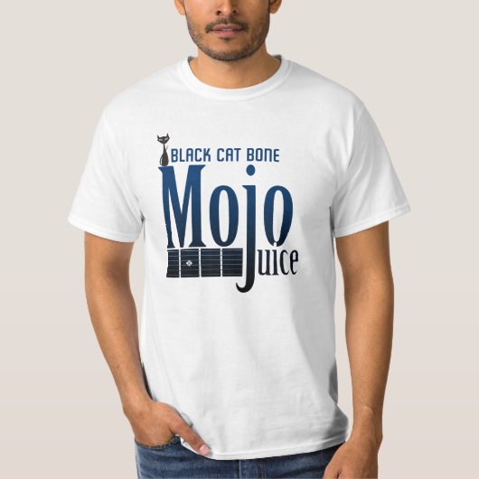 Black Cat Bone Mojo Juice Blues T-shirt (Voorkant)