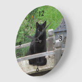 Black Cat Bridge-wandklok Grote Klok (Hoek)