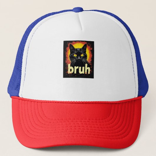Black Cat Bruh Meme – Funny Cat Pet (Voorkant)