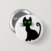 Black Cat Button (Voorkant /achterkant)