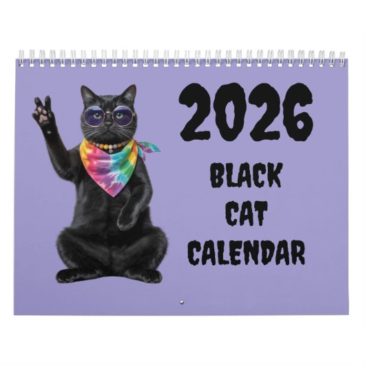 Black Cat Calendar Kalender (Hoes)