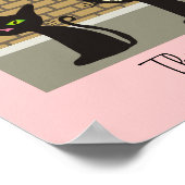 Black Cat Canvas Art "Three Amigos" Poster (Hoek)