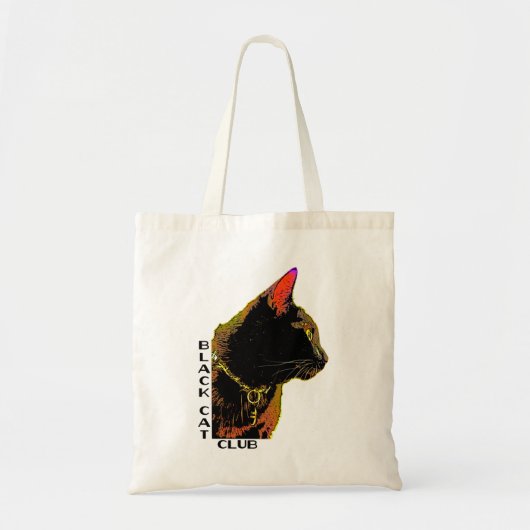 Black Cat canvas tas (Voorkant)