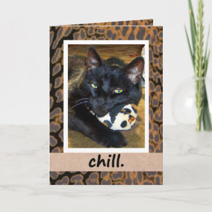 Black Cat Chilling-kaart Kaart