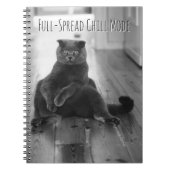  Black Cat Chilling Notitieboek (Voorkant)