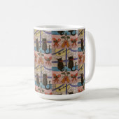 Black Cat Christmas Coffee Mug (Devant droit)