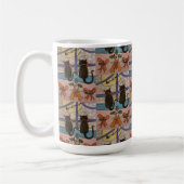 Black Cat Christmas Coffee Mug (Gauche)
