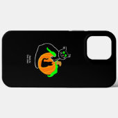 Black Cat Citrouille Apple iPhone 13 Pro Max Coque (Verso (horizontal))