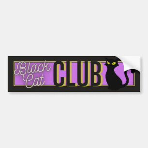 Black Cat Club Bumpersticker