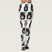 Black Cat Coffee Break Thunder_Cove  Leggings (Achterkant)