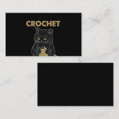 Black Cat Crochet omdat de moord verkeerd is Visitekaartje (Voorkant / Achterkant)