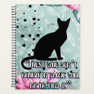 Black cat croire à l'agenda du planificateur de d