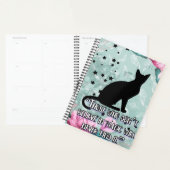 Black cat croire à l'agenda du planificateur de de (Devant avec enveloppe)