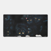 Black Cat Cuddle Bureaumat (Voorkant)