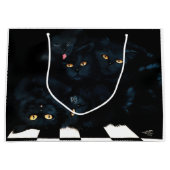Black Cat Cuddle Groot Cadeauzakje (Voorkant)
