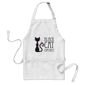 Black Cat Cupcakes Apron Standaard Schort