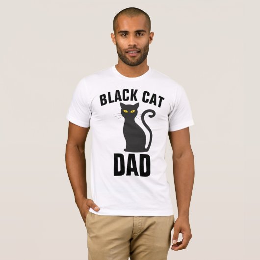 BLACK CAT DAD T-shirts (Voorkant volledig)