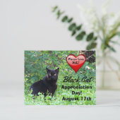 Black Cat Day of Appreciation Briefkaart (Staand voorkant)