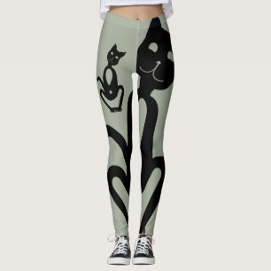 BLACK CAT door Slipperywindow Leggings
