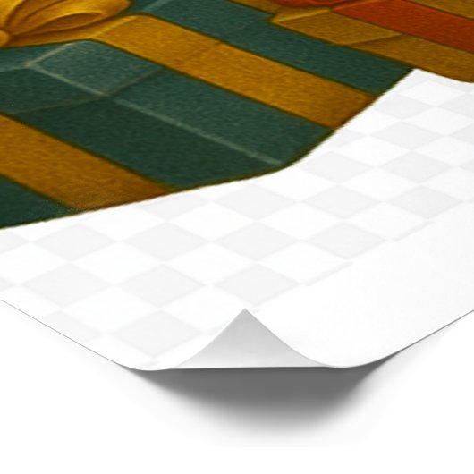 “Black Cat Emi and the Christmas Tree” Perfect Poster (Hoek)