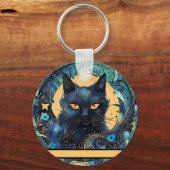 Black Cat en Celestial Moon Sleutelhanger (Achterkant)