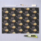 Black Cat en Jack-O' lantaarnpatroon Halloween Tissuepapier (Craft)