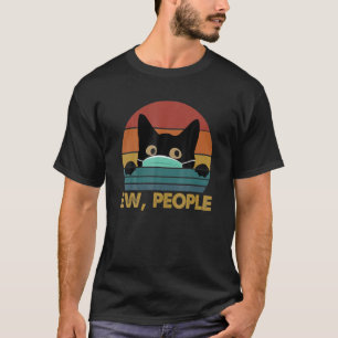 Black Cat Ew People Facemask Essential T-shirt