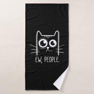 Black Cat Ew Personnes Drôle Amoureux des chats
