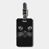 Black Cat Face Bagagelabel (Voorkant verticaal)