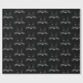 Black Cat Face Cadeaupapier (Vlak)