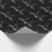 Black Cat Face Cadeaupapier (Hoek)
