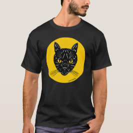 Black Cat Face T-shirt