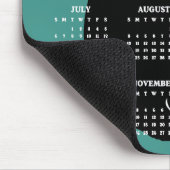 Black Cat Feline Design 2025 Kalender Mousepad Muismat (Hoek)