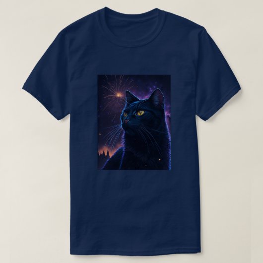 Black Cat Fireworks T-shirt (Design voorkant)