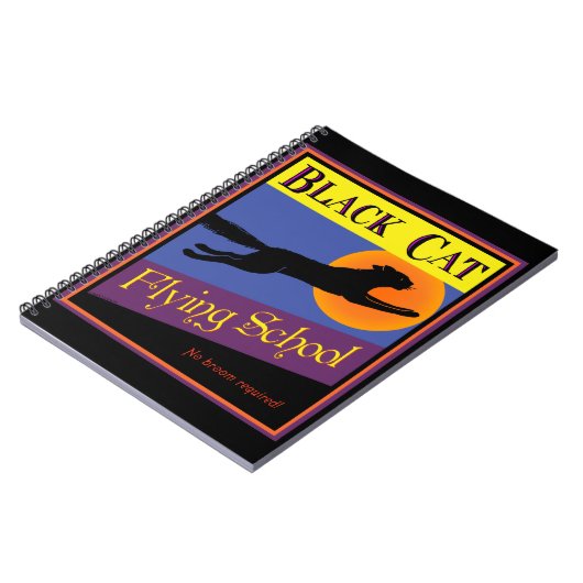 Black Cat Flying School Carnet (Côté gauche)