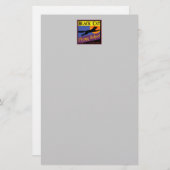 Black Cat Flying School Halloween papeterie (Devant / Derrière)