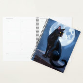 Black Cat | Full Moon Pet Painting Planner (Display)