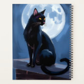 Black Cat | Full Moon Pet Painting Planner (Achterkant)