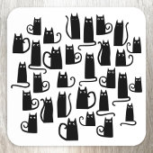 Black Cat Fun Bier Onderzetter