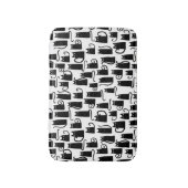 Black Cat Fun Patroon Badmat (Voorkant Verticaal)