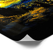 Black Cat Funny Cat Lover Mom Daddy Starry Night V Poster (Hoek)