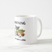 BLACK CAT GARDENING BECAUSE MURDER IS WRONG KOFFIEMOK (Voorkant rechts)