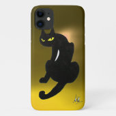BLACK CAT geel Case-Mate iPhone Case (Achterkant)