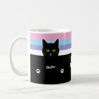 Black Cat Gift Mug for Cat Lovers - Many Colors 