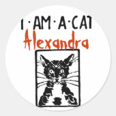 Black Cat Gifts Ronde Sticker (Voorkant)