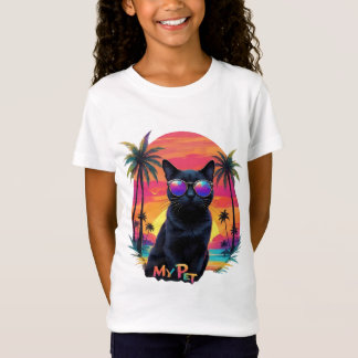 Black Cat Girl T-shirt
