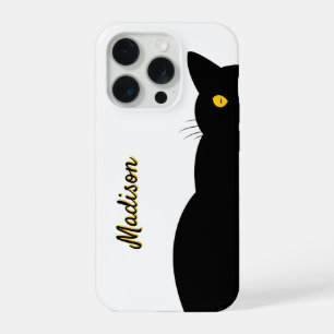 BLACK CAT Golden Eyes iPhone 15 Pro Hoesje